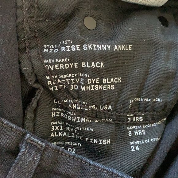 Aritzia The Castings Mid Rise Skinny Ankle Jeans - Picture 8 of 9